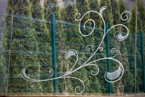 Décoration du verre par sablage