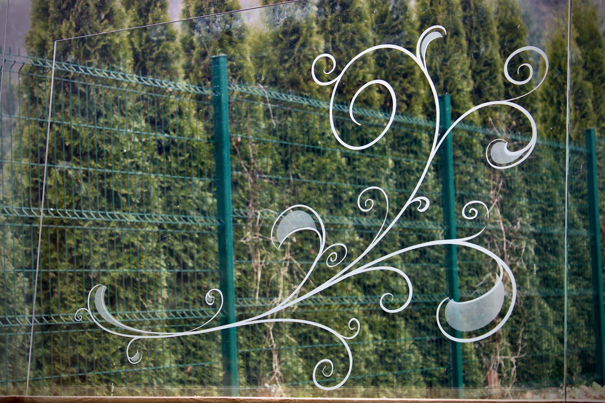 Décoration du verre par sablage