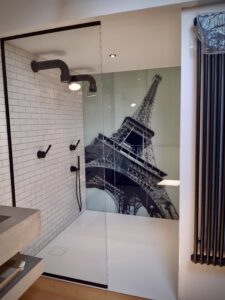 Parois de douche transparente